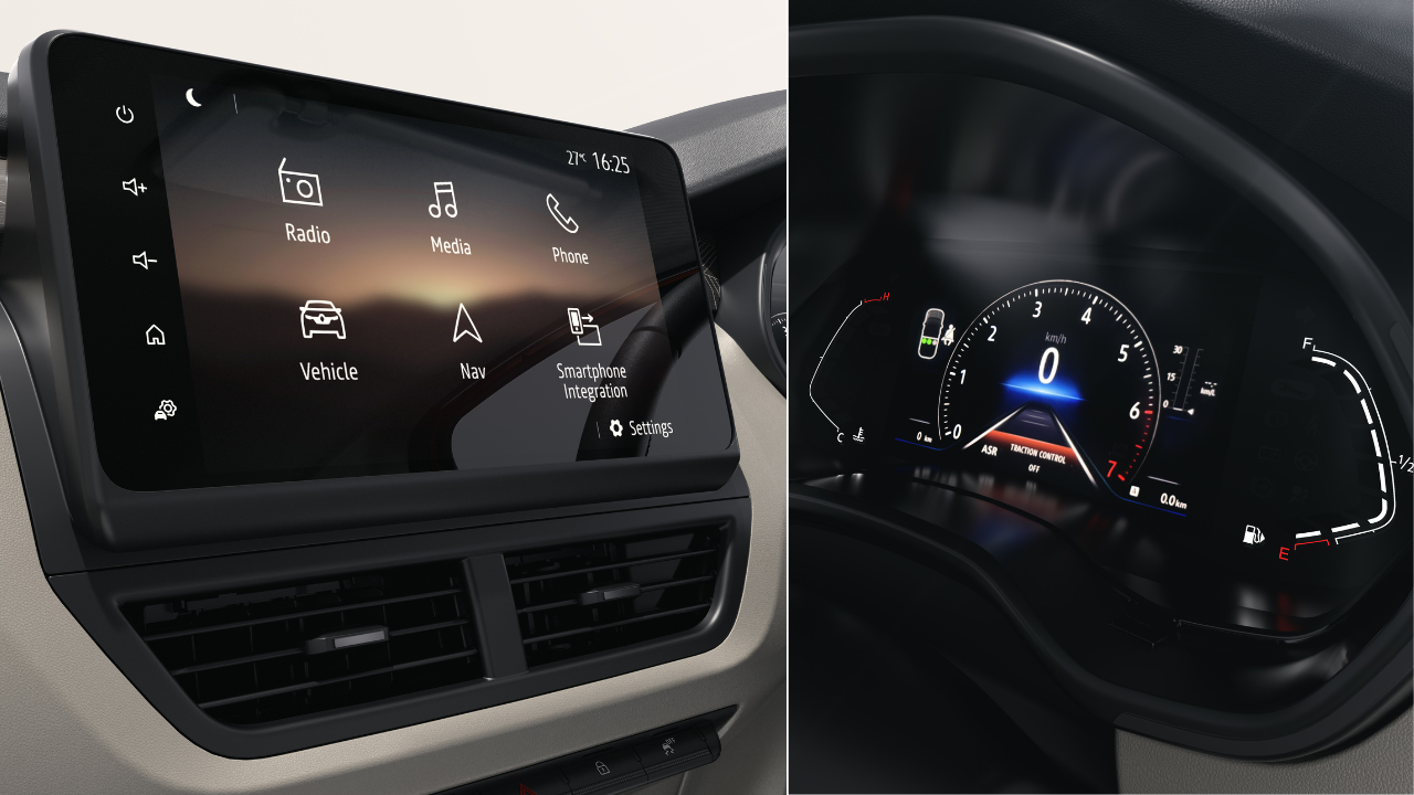 Top-spec gets a 7-inch TFT digital instrument cluster