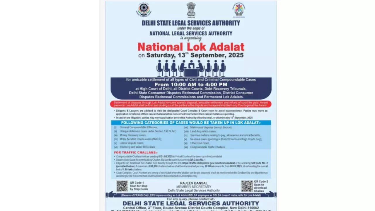 National Lok Adalat 2025 on 13 September