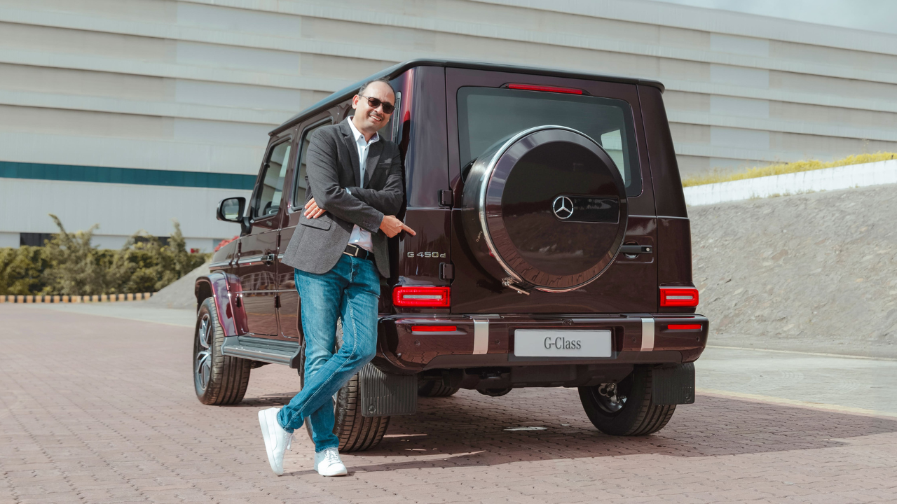 Santosh Iyer, Managing Director and CEO, Mercedes-Benz India with newly launched G450d