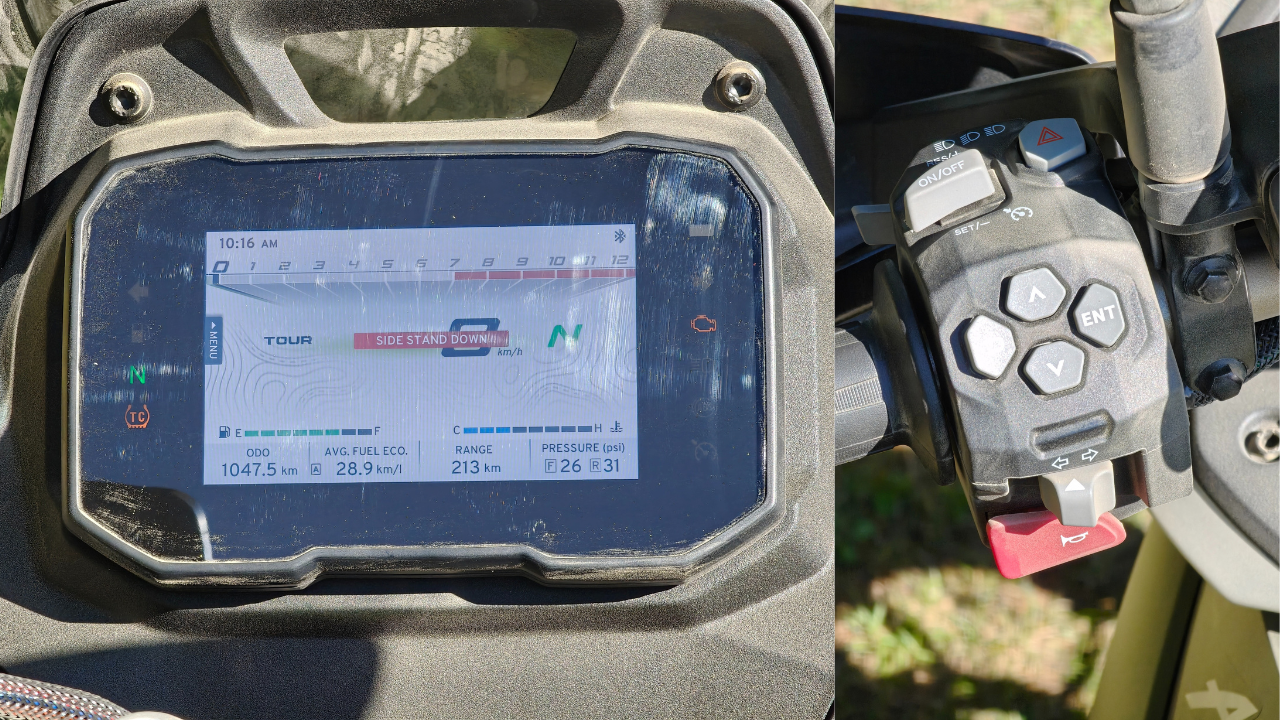 Higher variants take things up a notch with a crisp 5-inch TFT display operated via dedicated switchgear.