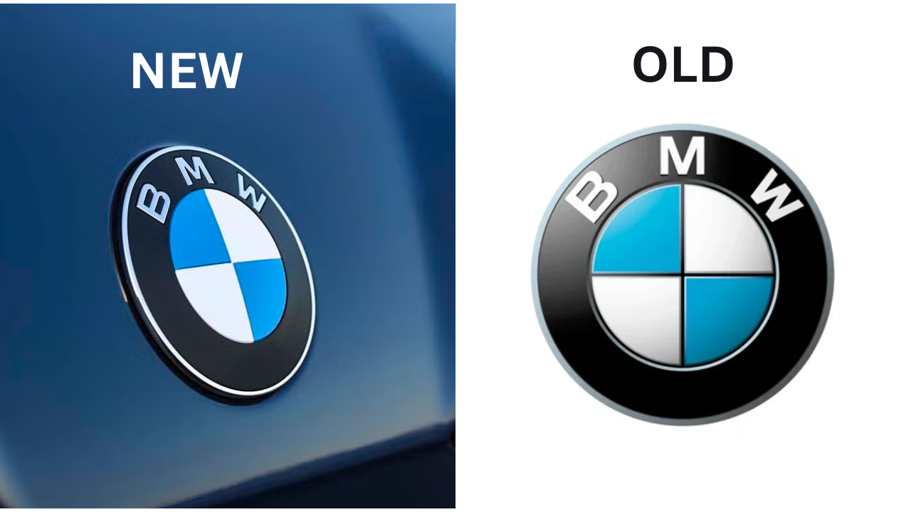 New vs Old BMW logo