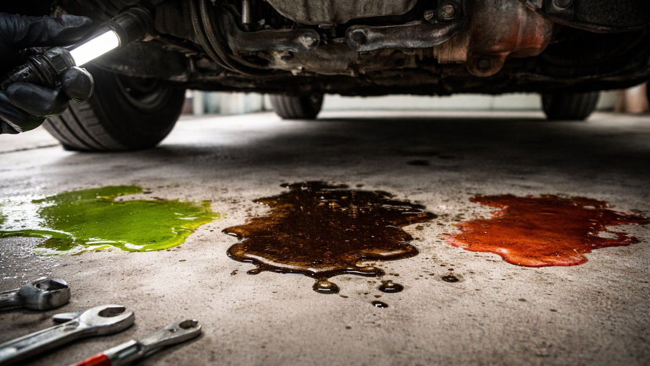 Check for fluid leaks