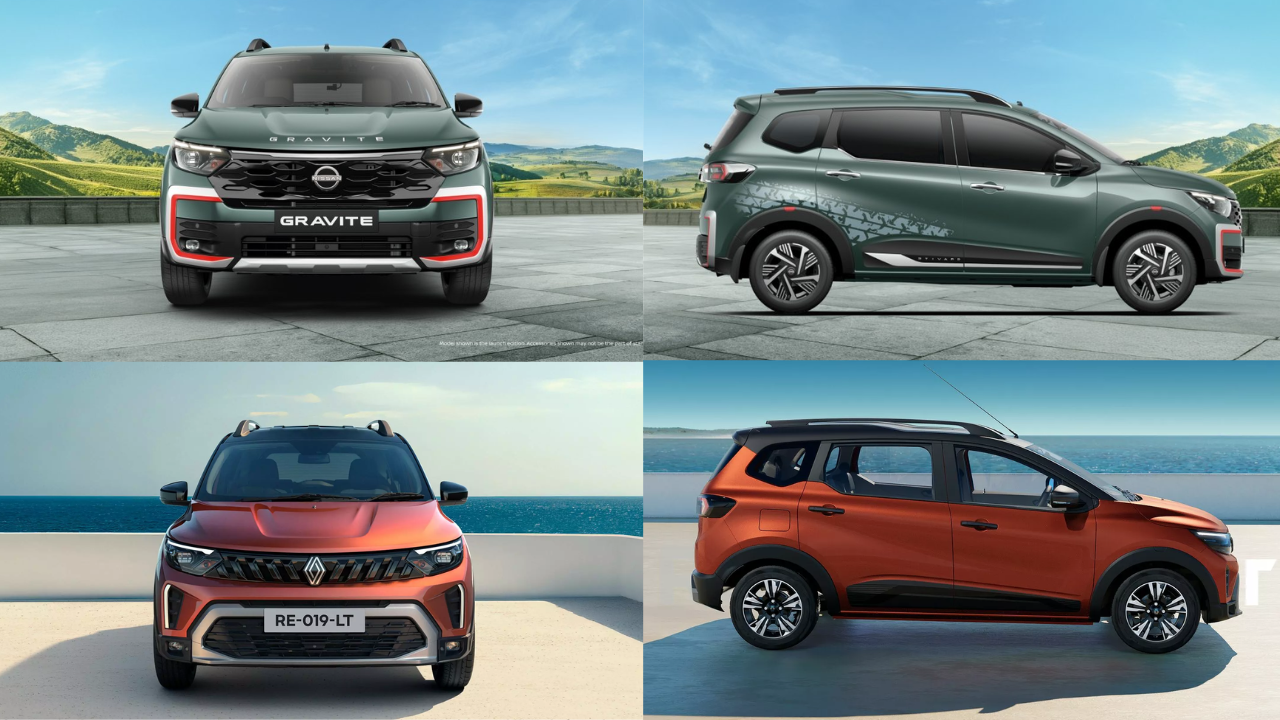 The Nissan Gravite is 3 mm shorter and 5 mm narrower than the Triber, while being 1 mm taller