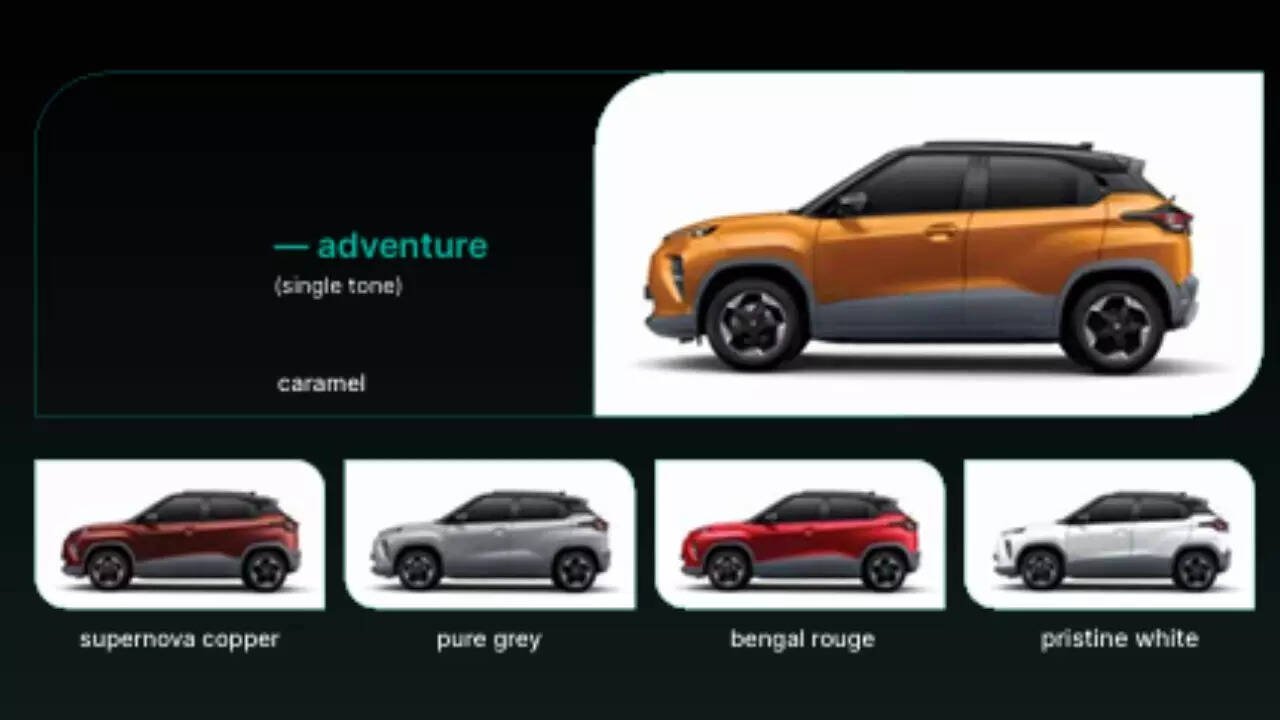 Official website TATA Punch EV colour variants