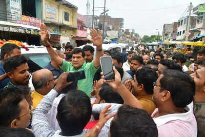 Video: UP minister’s ‘Jai Shri Ram’ reply to locals sharing electricity woes; he later clarifies | India News