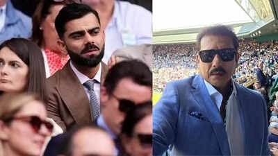 After Virat Kohli and Ravi Shastri, another Indian legend leaves fans starstruck at Wimbledon – see pictures | Cricket News
