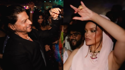 Rihanna and Shah Rukh Khan’s playful dance on ‘Chaiyya Chaiyya’ wins the internet once again: WATCH | Hindi Movie News