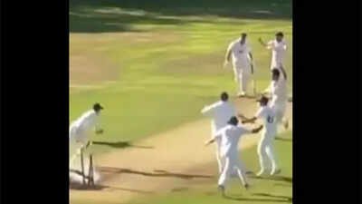 Watch: Five wickets in final over! Epic club match ends in dramatic tie in England | Cricket News